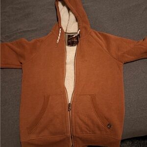 Prana Rust Brown Fleece-Lined Jacket